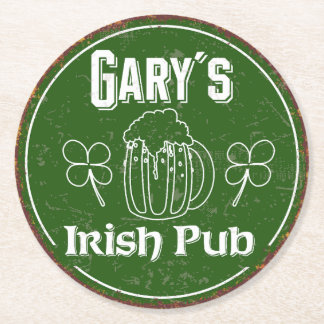 Gary´s Irish Pub Ronde Kartonnen Onderzetter