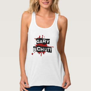 Gary Schutt logo splotch racerback t-shirt