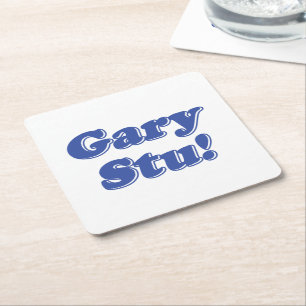 Gary Stu! Vierkante Kartonnen Onderzetter