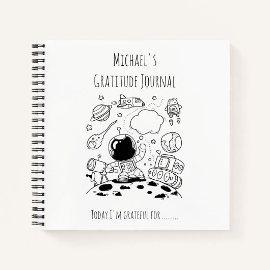 GARYS Gratitude personnalisée Journal Espace Thème (Devant)