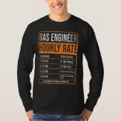 Gas Engineer Uurly Rate Uk Hewel Engineer T-shirt (Voorkant)