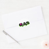 GAS, GAS, GAS RONDE STICKER (Envelop)