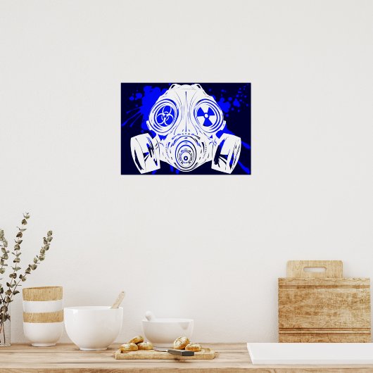 GAS_MASK_BESCHERMING POSTER (Keuken)