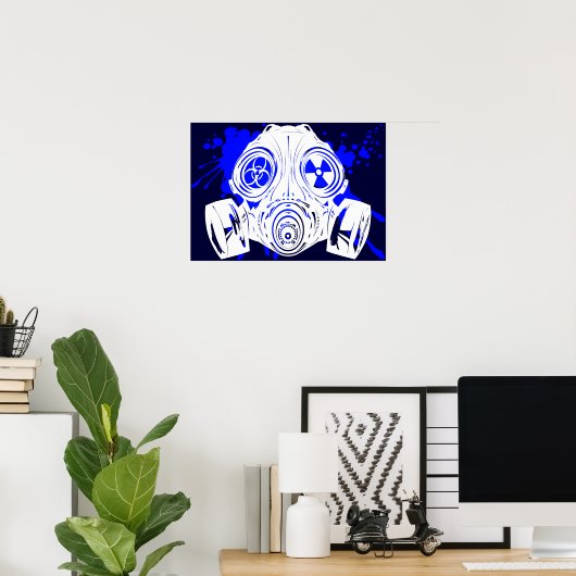 GAS_MASK_BESCHERMING POSTER (Thuiskantoor)