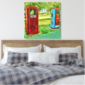 Gas Pomp Fotografie Canvas (Insitu (Slaapkamer))