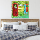  Gas Pomp Fotografie Canvas (Insitu (Slaapkamer))