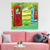  Gas Pomp Fotografie Canvas Afdruk (Insitu (Woonkamer))
