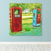  Gas Pomp Fotografie Canvas Afdruk (Insitu (Houten vloer))
