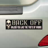 Gas terug bumpersticker (Op auto)