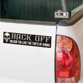 Gas terug bumpersticker (Op Truck)
