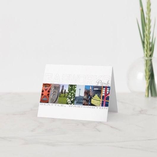 Gas Works Park Seattle Carte pour notes de voyage (Devant)
