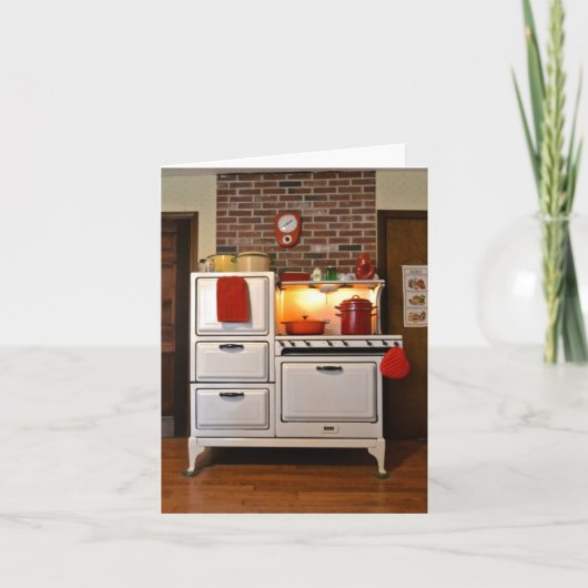 gasfornuis Notecard Kaart (Voorkant)