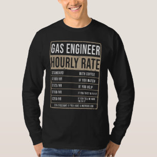 Gasingenieur - Uurritme voor mannen en kmo - hitte T-shirt