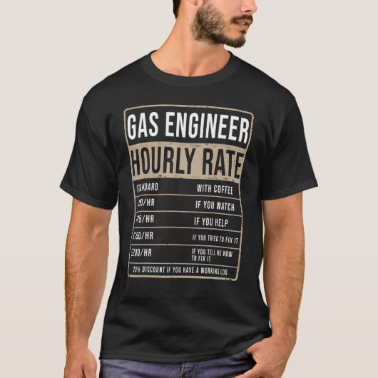 Gasingenieur - Uurritme voor mannen en kmo - hitte T-shirt (Voorkant)
