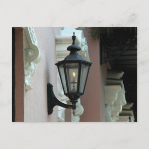 Gaslicht, Antiek, , zwart, fotografie Briefkaart