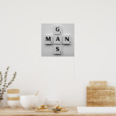 GasMan Poster B/W (Keuken)