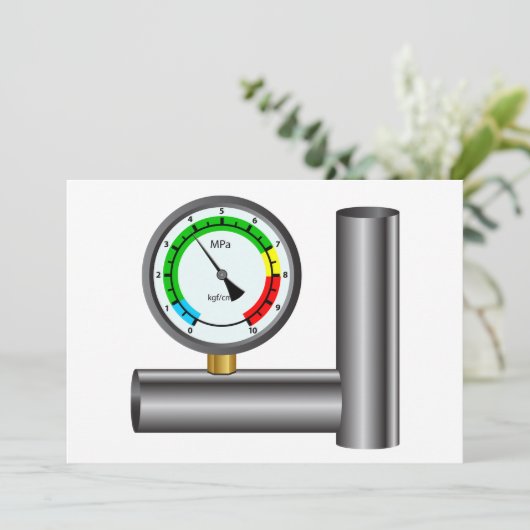 Gasmanometeruitvindingen Kaart (Staand voorkant)