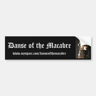 Gasmask-Mode-Fetish, Danse van de Macabre, w... Bumpersticker