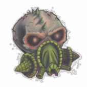 Gasmask Schedel II Sticker (Voorkant)