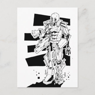 Gasmasker Briefkaart