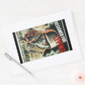 Gasmasker Rechthoekige Sticker (Envelop)