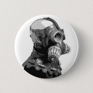 Gasmasker Ronde Button 5,7 Cm