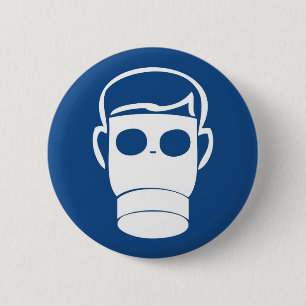 Gasmasker Ronde Button 5,7 Cm
