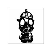 Gasmasker Rubberstempel (Afrduk)