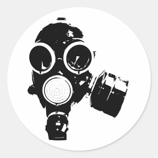 Gasmasker stickers (Voorkant)