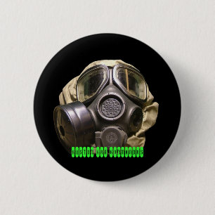 gasmaskerknop ronde button 5,7 cm