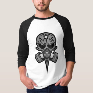 Gasmaskers Suikerschedel (grijs) T-shirt