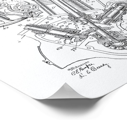 Gasmotorklep 1916 — Whitepaper over octrooien Poster (Hoek)