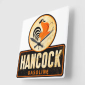 gasoline wandklok vierkante klok (Hoek)