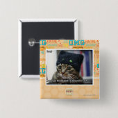 Gasp! Vierkante Button 5,1 Cm (Voorkant /achterkant)