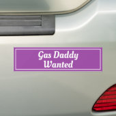Gaspappie Gezocht Bumpersticker (Op auto)