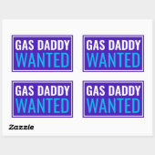Gaspappie Gezocht Rechthoekige Sticker (Vel)