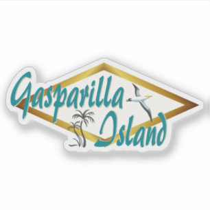 Gasparilla Island Boca Grande Florida strand ontwe Sticker