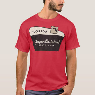 Gasparilla Island State Park Florida Welkomstbord T-shirt