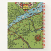Gaspe Peninsula, Canada Map Notitieboek (Achterkant)