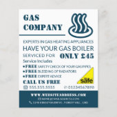 Gaspictogram, gasingenieur en -leverancier Adverte Flyer (Voorkant)