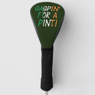 Gaspin voor een pint bedekt met Ierse vlag dcnt Golfheadcover