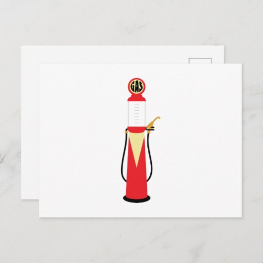 Gaspomp Briefkaart (Voorkant / Achterkant)