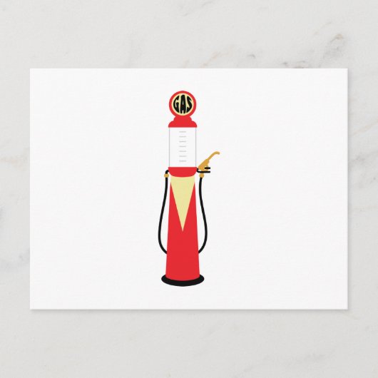 Gaspomp Briefkaart (Voorkant)