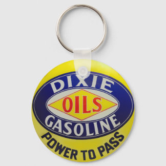 gaspomp Dixie-olie Gasoline warmloopera Sleutelhanger