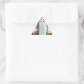 gaspomp driehoek sticker (Tas)
