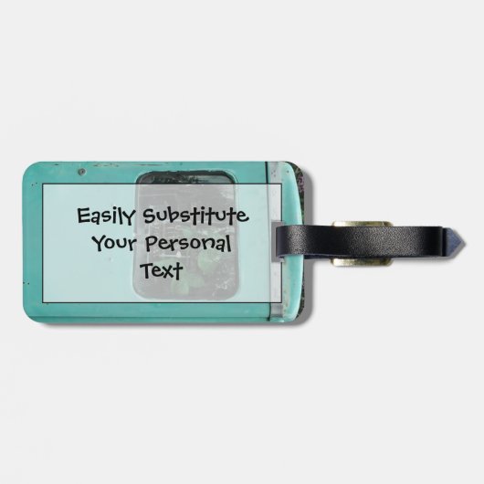 gaspomp, gemakkelijk ID persoonlijk Bagagelabel (Achterkant horizontaal)