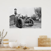  gaspomp op het Boerderij, 1940 Poster (Keuken)