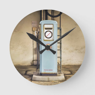 gaspomp ronde klok