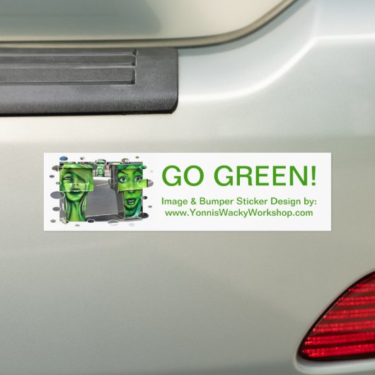 Gaspompen Bumpersticker (Op auto)