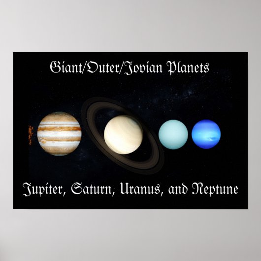Gasreus Jovian Planets Poster (Voorkant)